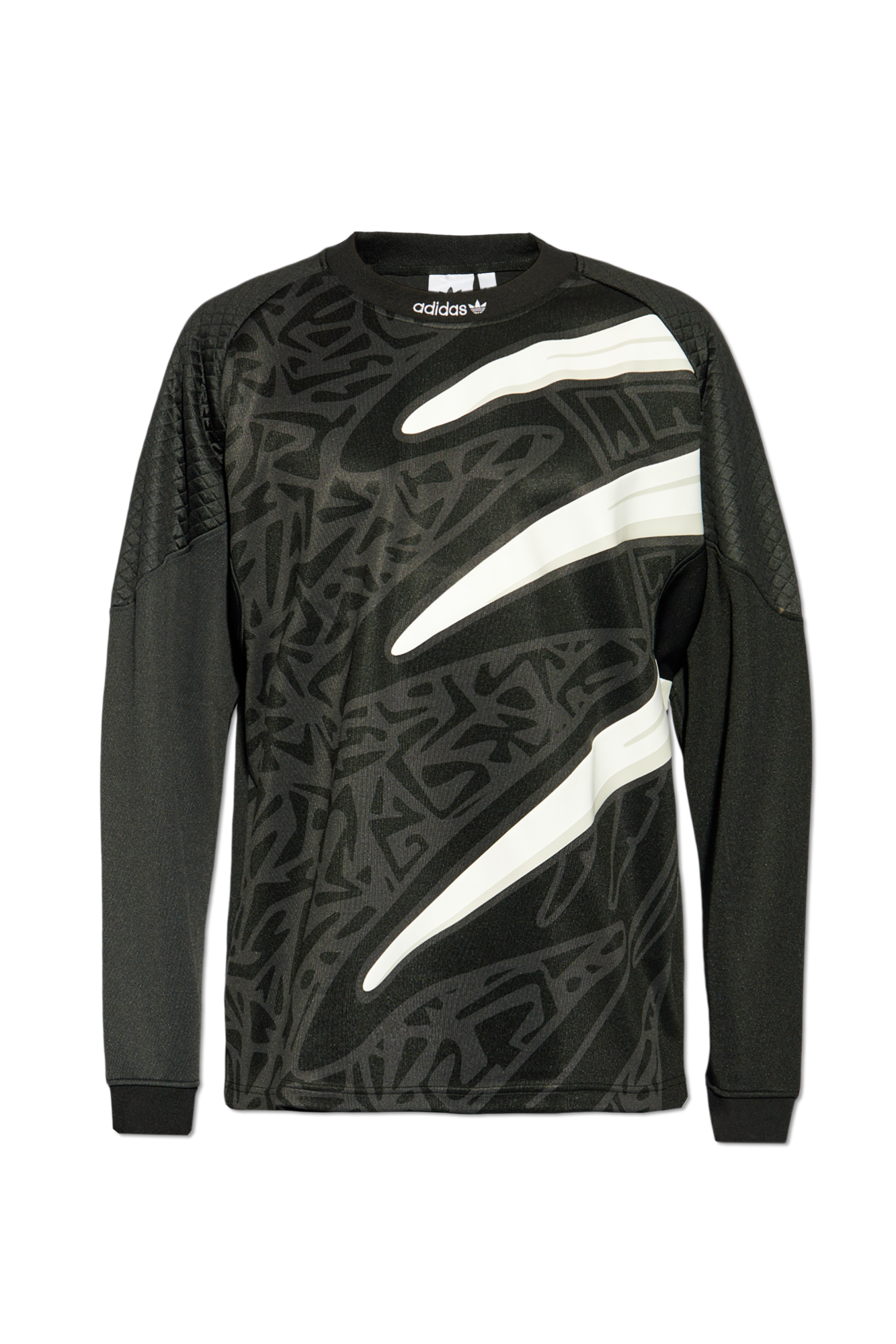 Czarny T-shirt z logo ADIDAS Originals - Vitkac Polska